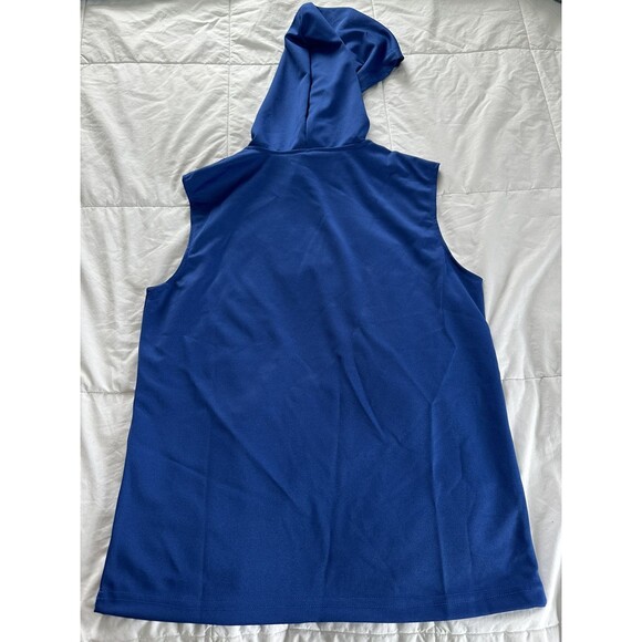 Shein Tween Boy Patched Detail Hooded Tank Top & Drawstring Waist Shorts 13-14Y - Picture 3 of 8